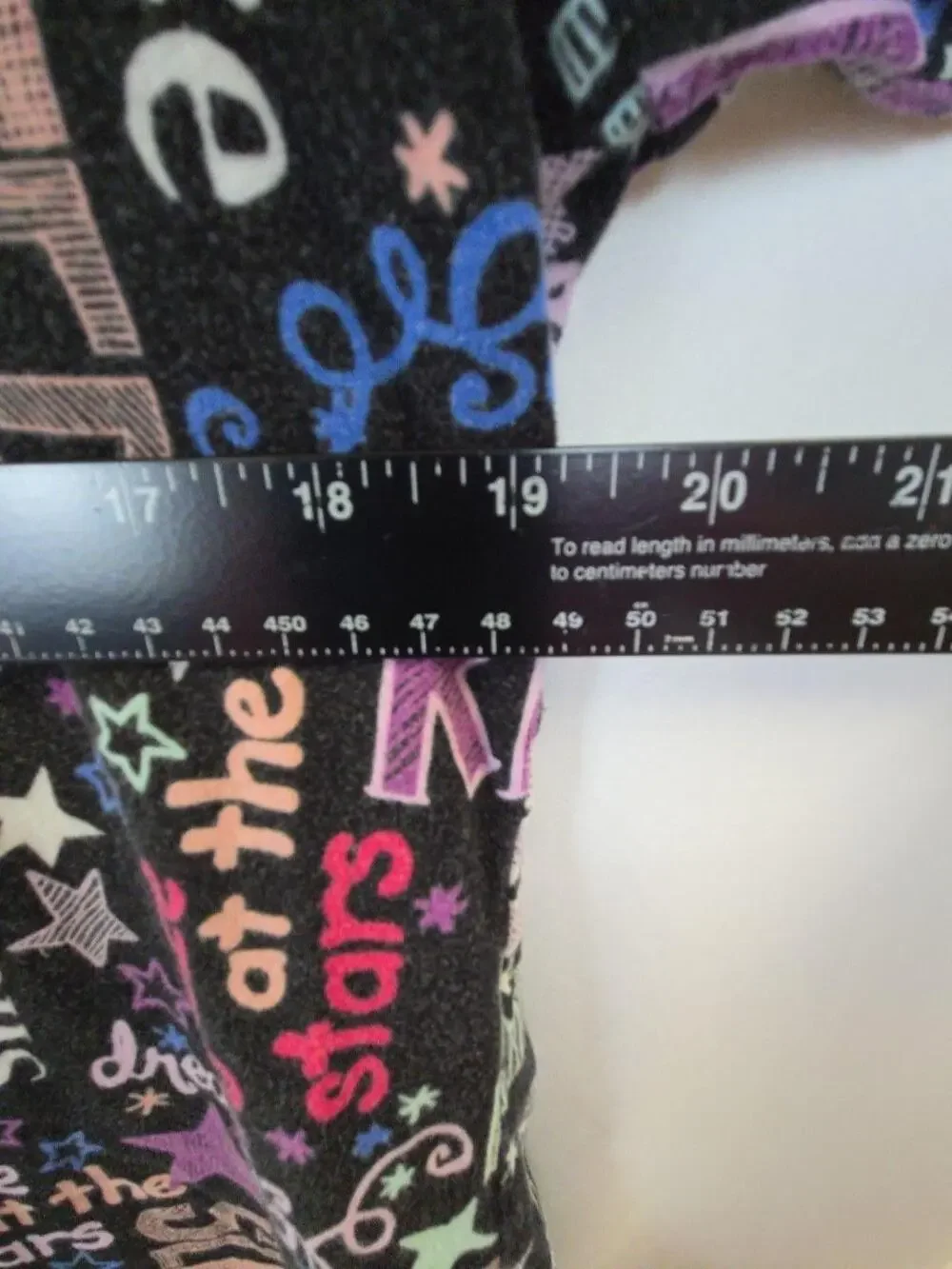 Secret Treasures Pajama Top Girls 8-10 Multicolor Stars Graphic Sleepwear